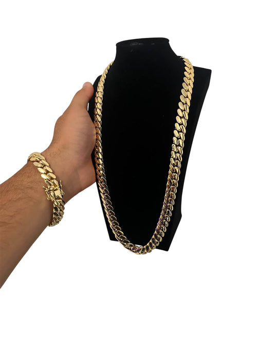 Cuban Link Set Chain + Bracelet