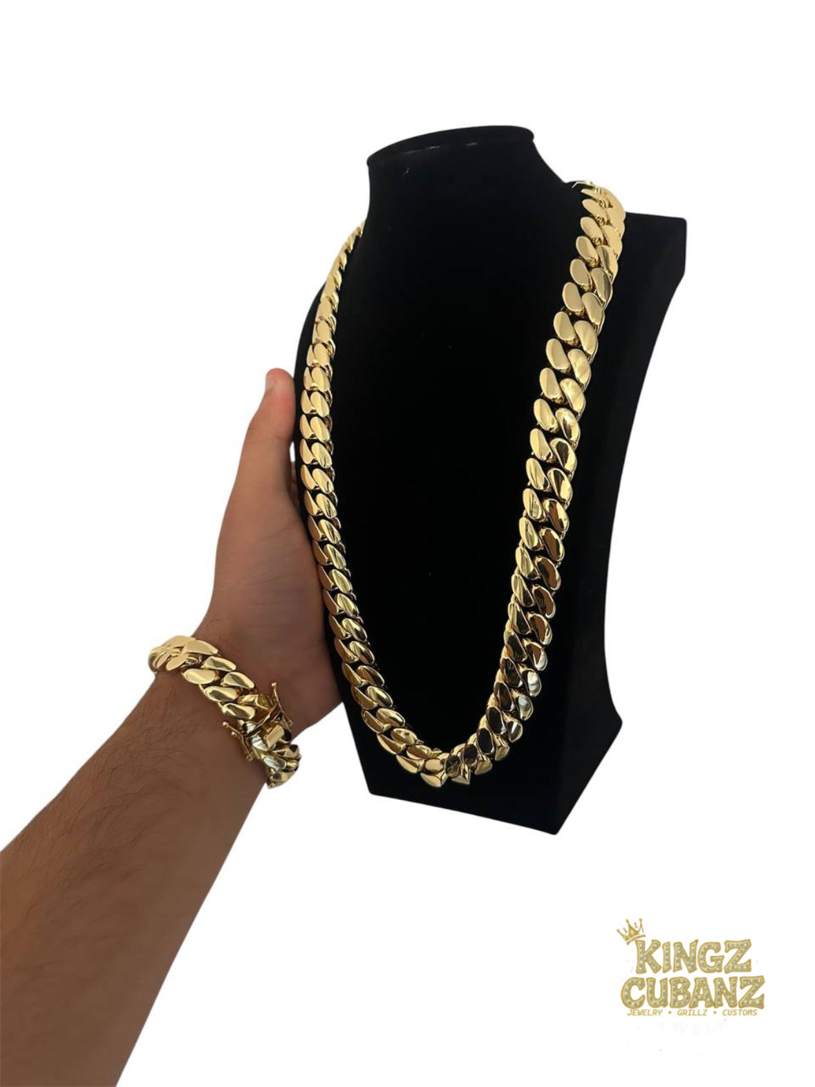Cuban Link Set Chain + Bracelet